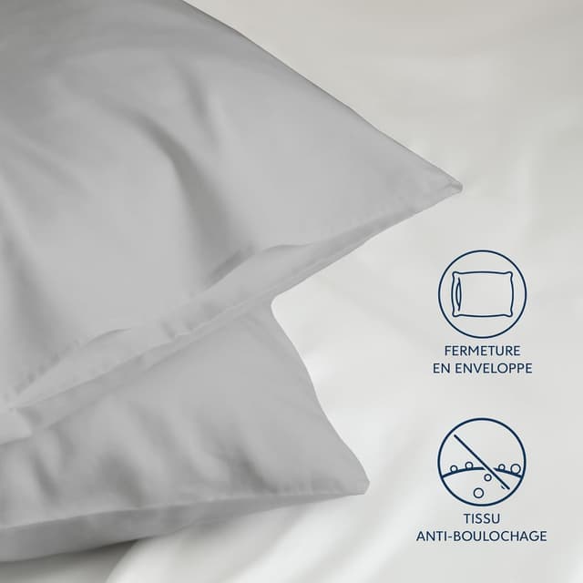 Thumbnail 3 de Dreamzie Taie Oreiller 50x70 Lot 2 Microfibre