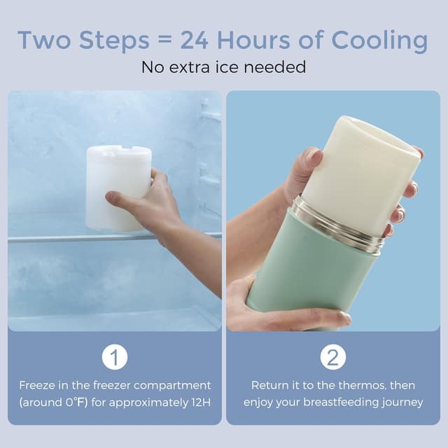 Thumbnail 3 de Momcozy 22oz Portable Breast Milk Cooler — 24h chiller