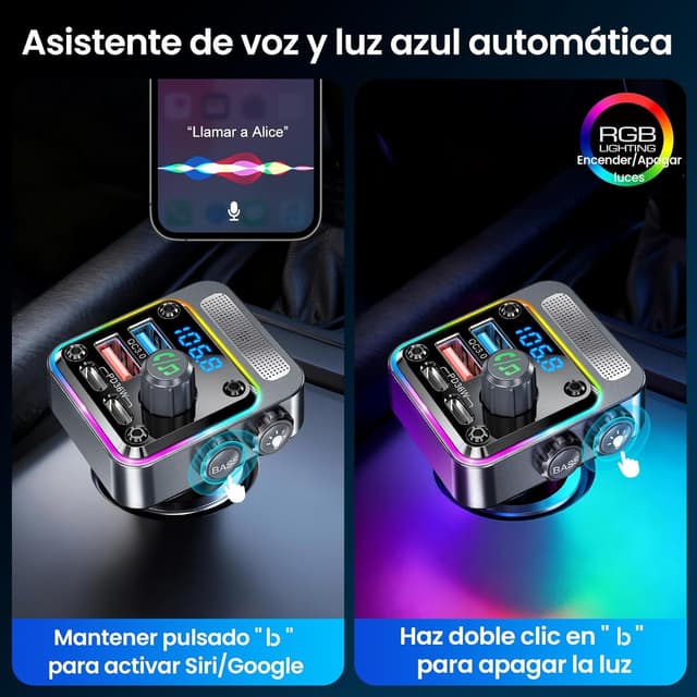Thumbnail 3 de Gizmovine Transmisor FM Bluetooth Coche 36W