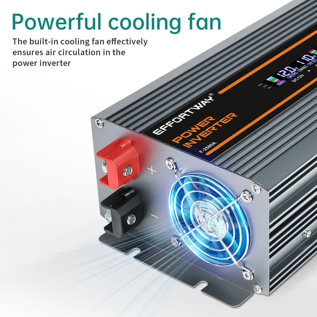 Thumbnail 5 de EFFORTWAY 2500W Power Inverter, 12V to 110V