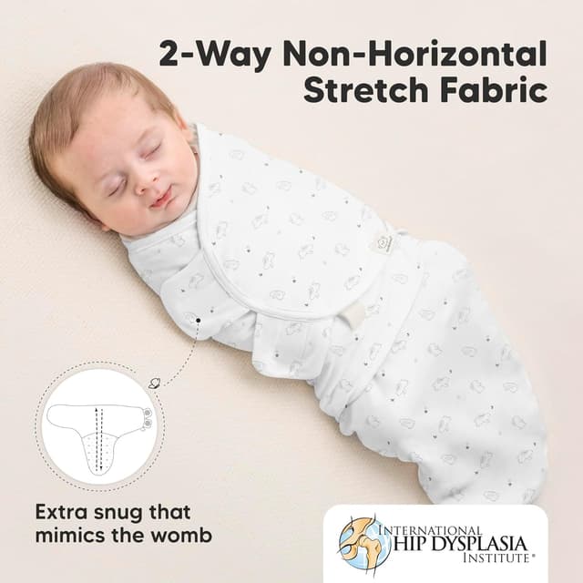 Thumbnail 4 de 3-Pack Organic Baby Swaddle 0-3M
