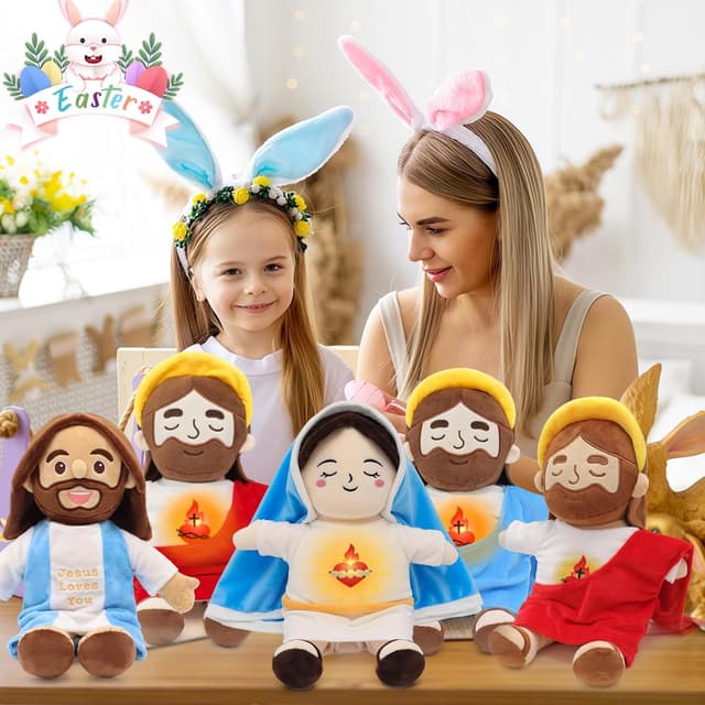 Detalle 2 de Yelakey Jesus plush 15 in with light