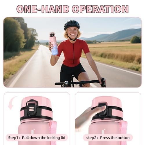 Thumbnail 4 de HoneyHolly Botella Agua 1 L con pajita y marcador