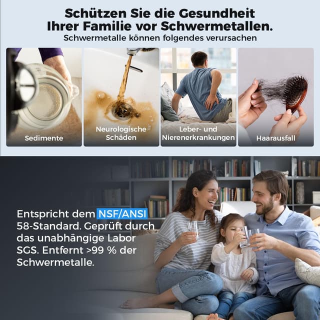 Detalle 2 de Ecoviva RO1000G Osmoseanlage mit 3:1 Abwasser ⚙