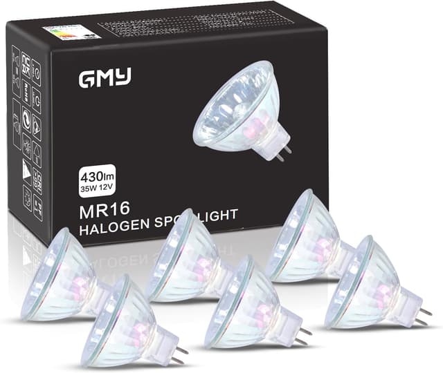 Detalle de GMY MR16 35W GU5.3 3000K 36° 6 Pack