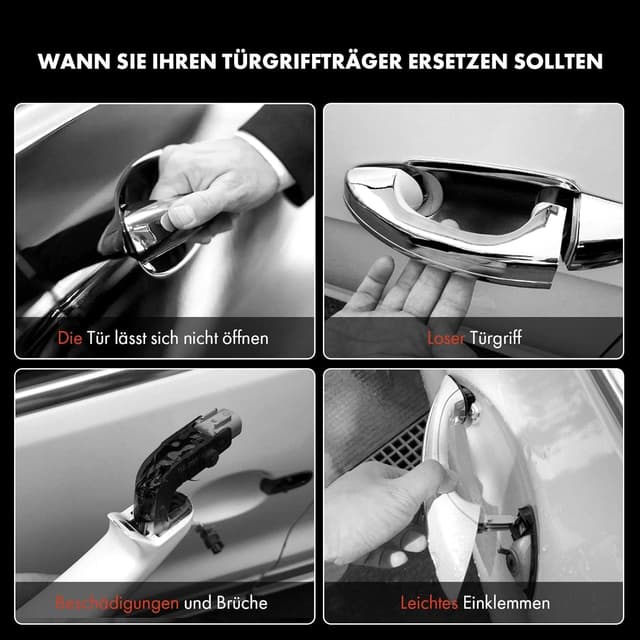 Detalle de Frankberg Türgriffträger hinten links kompatibel für Passat Variant 3C2/3C5 (2005–2011) – OEM 3C8839885