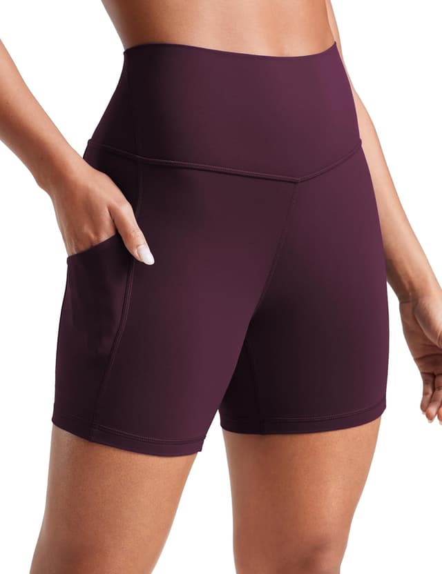 Detalle 2 de CRZ YOGA Femme Butterluxe Short de motard taille haute avec poches latérales (13–20 cm)
