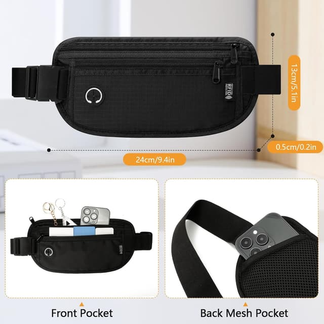 Thumbnail 1 de VINATO Riñonera Antirrobo con RFID 27×15 cm