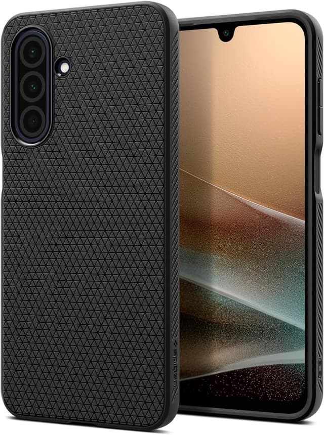 Detalle de Spigen Liquid Air Hülle für Samsung Galaxy A26 5G – Matte Black mit Anti-Rutsch und Kameraschutz