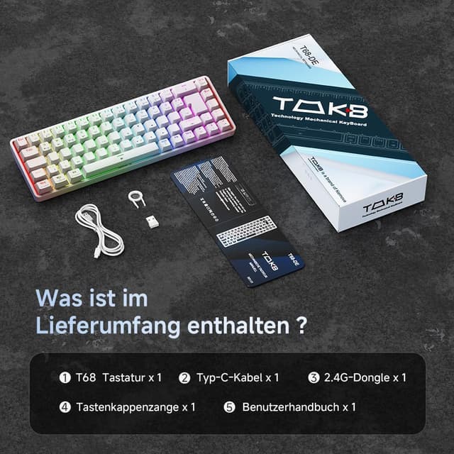 Thumbnail 6 de TMKB T68 Gaming Tastatur 60%