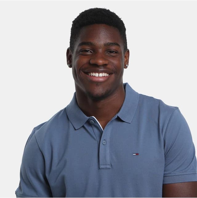 Detalle de Tommy Jeans Polo manches courtes homme Slim Fit en coton biologique