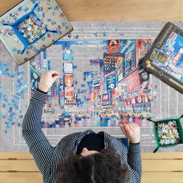 Thumbnail 5 de Tapis Puzzle 3000 Pièces Gris 🧩