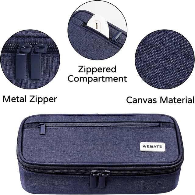 Detalle de WEMATE Federmäppchen 9×4,3×2,4 Zoll