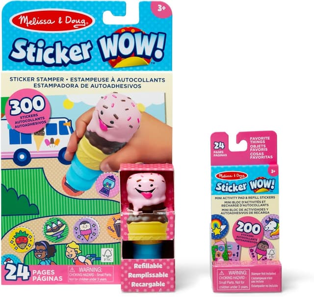 Detalle de Melissa & Doug Sticker WOW ice cream bundle