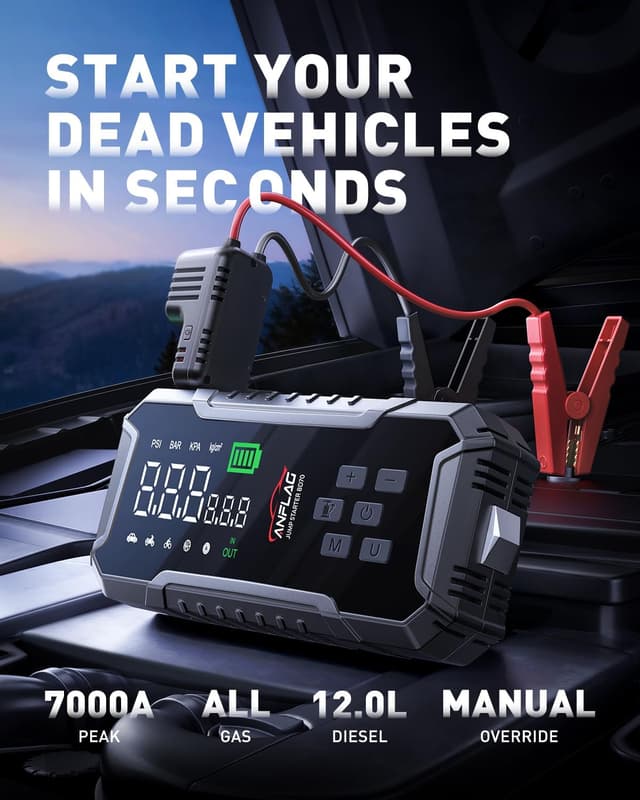 Thumbnail 1 de ANFLAG 7000A 12V Jump Starter with Compressor
