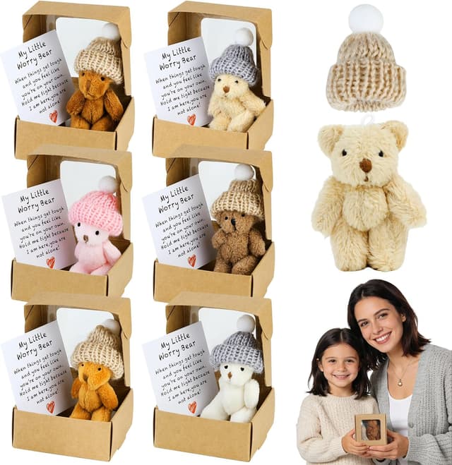 Detalle de Worry Bear Hug in a Box 6-Pack