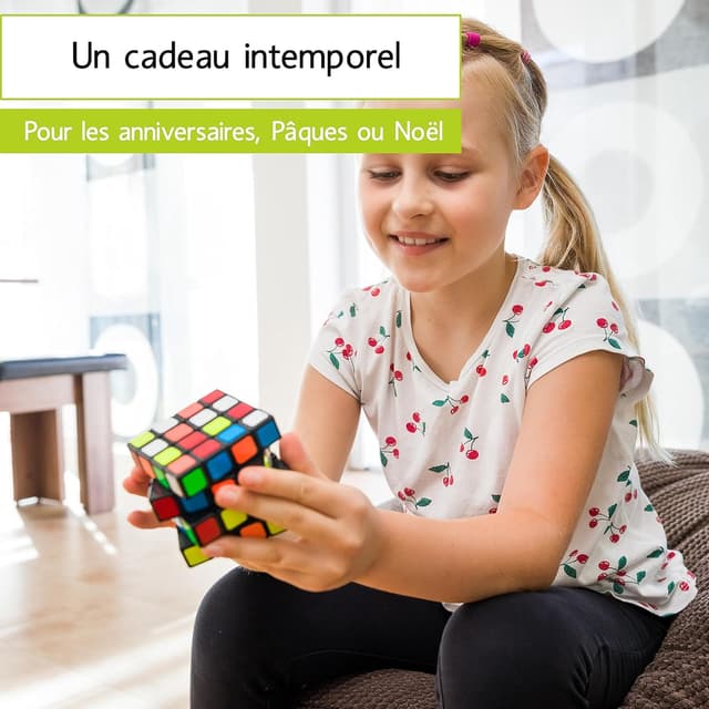 Detalle de CUBIDI® Cube Magique 4x4x4 Speedcube type Los Angeles (4x4) – puzzle 3D sans électronique