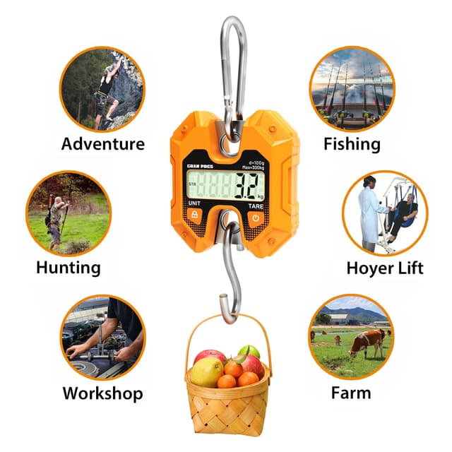 Detalle 2 de GRAM PRES Digitale Hängewaage 300 kg