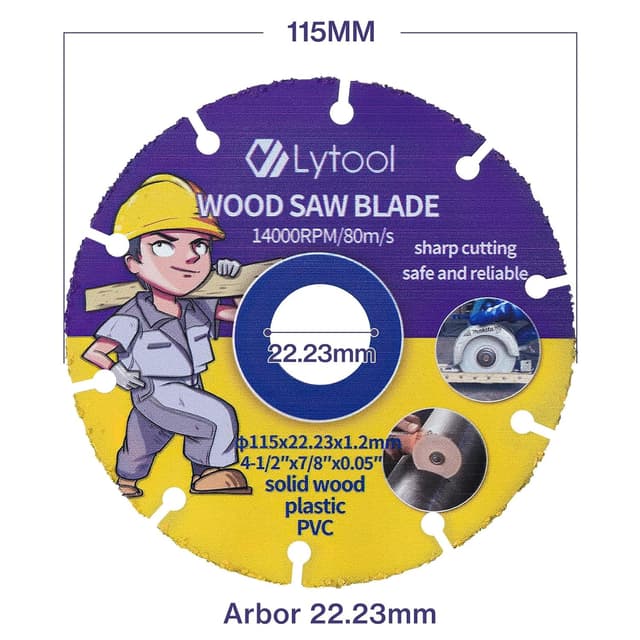 Detalle 2 de Lytool lame de scie circulaire 115 mm