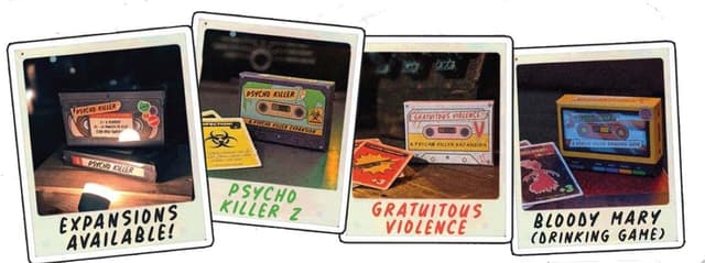Detalle 2 de Escape Tabletop Games Psycho Killers Gratuitous Violence Expansion (expansion for Psycho Killer!)