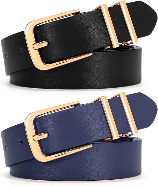 Thumbnail 6 de VONMELLI Gürtel 2er Set 2,5 cm Schwarz Braun