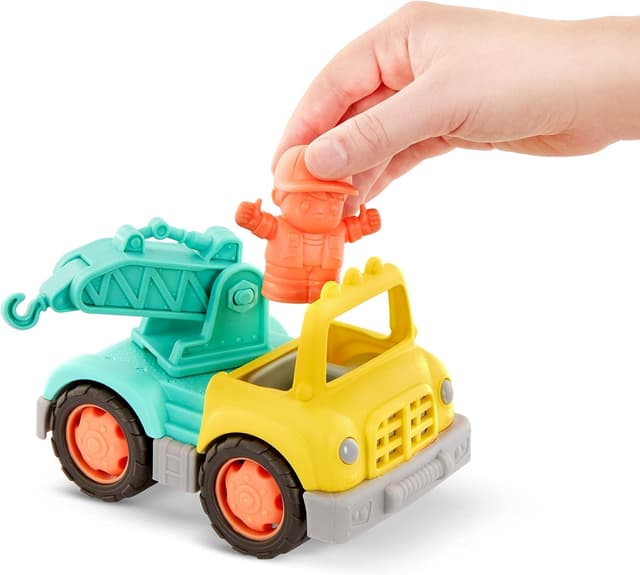 Detalle de Battat Véhicules de Construction – Lot de 3 mini camions pour enfants dès 1 an