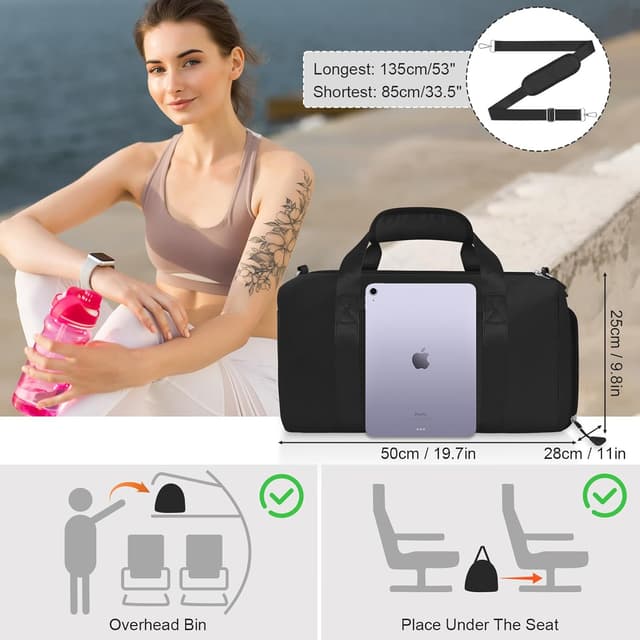 Thumbnail 5 de BELICOO Gym Bag with Shoes Compartment