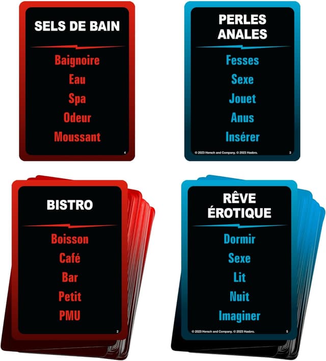 Detalle 2 de Hasbro Gaming Taboo sans Censure (18 ans et plus) — Jeu de société d’ambiance en version française