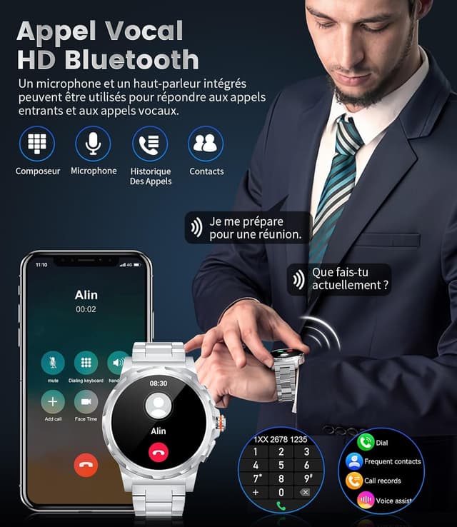 Thumbnail 2 de LIGEMI SML6 Montre Connectée Homme Militaire