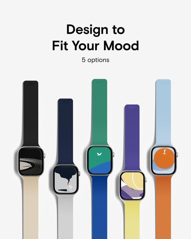 Thumbnail 6 de MOFT Snap Duo magnetic Apple Watch bands (Duo-Colour) with soft textured silicone