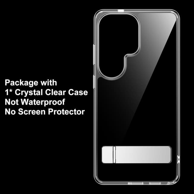 Detalle 2 de Temdan Designed for Samsung Galaxy S26 Ultra Slim Case with Hidden Kickstand, Military-Grade Drop Protection & Anti-Yellowing Crystal Clear Design
