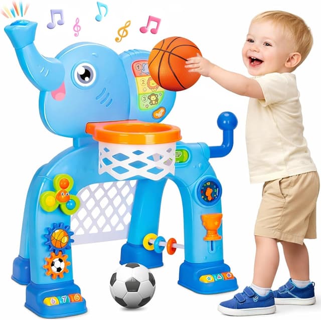 Detalle de Toddler Basketball Hoop & Soccer Goal 12-18M