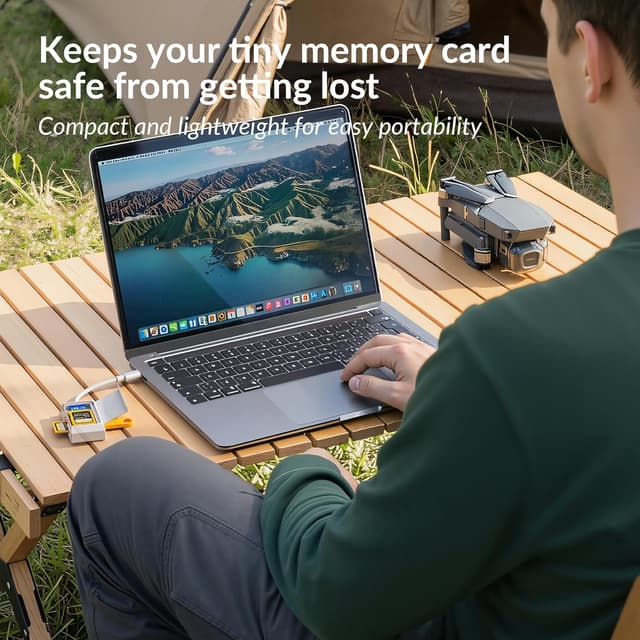 Detalle 2 de HOURUNTAIL SD/TF-Kartenleser USB-C Plug & Play