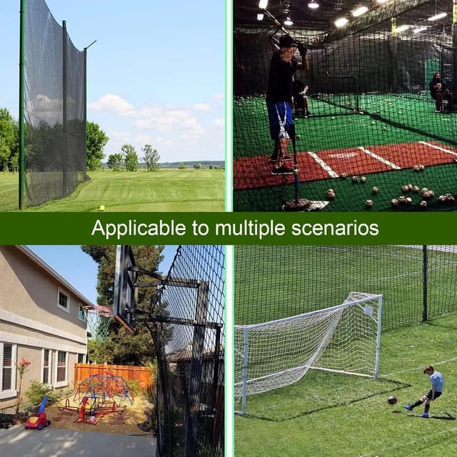 Detalle de Golfnetz 3 x 3 m mit quadratischen Maschen (3 x 3 cm), Ballfangnetz-HDPE – für Garten, Halle und draußen