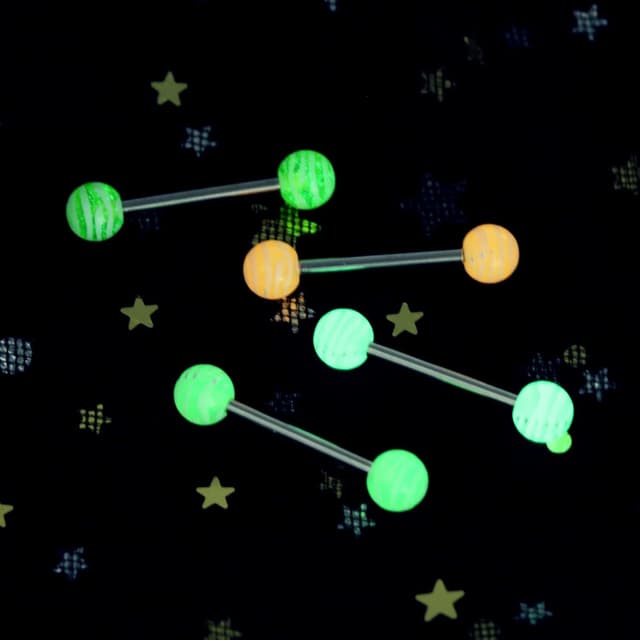 Thumbnail 1 de OUFER 7PCS Piercing Langue Acier 316L 14G