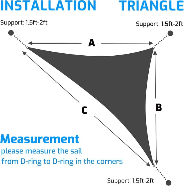 Detalle 1 de Swift vela ombreggiante triangolare 3x3x4,25 m