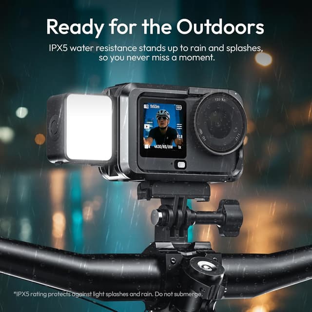Detalle 2 de ULANZI LM24 vlogging light for DJI Osmo Nano / Osmo Action 6