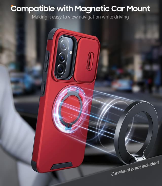 Detalle 2 de AOUIA Samsung A37 case with 2 pack screen