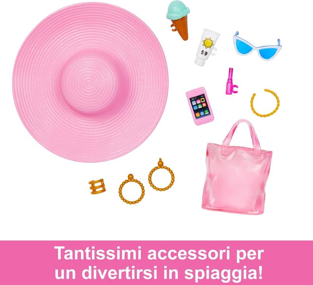 Detalle de Barbie bambola da spiaggia HPL73