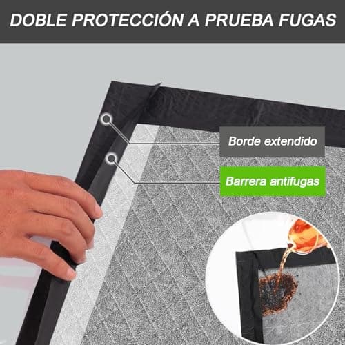 Detalle 2 de Gardner Pet empapadores para perros grandes 70x85 cm (carbón, 30 unidades)