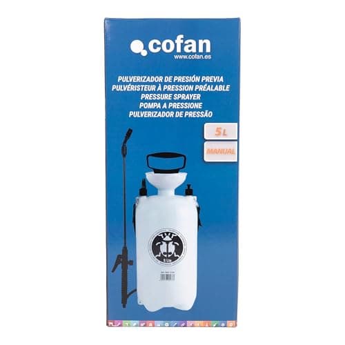 Thumbnail 7 de Cofan pulverizador de presión manual de 5 litros (HDPE) para agricultura y jardinería