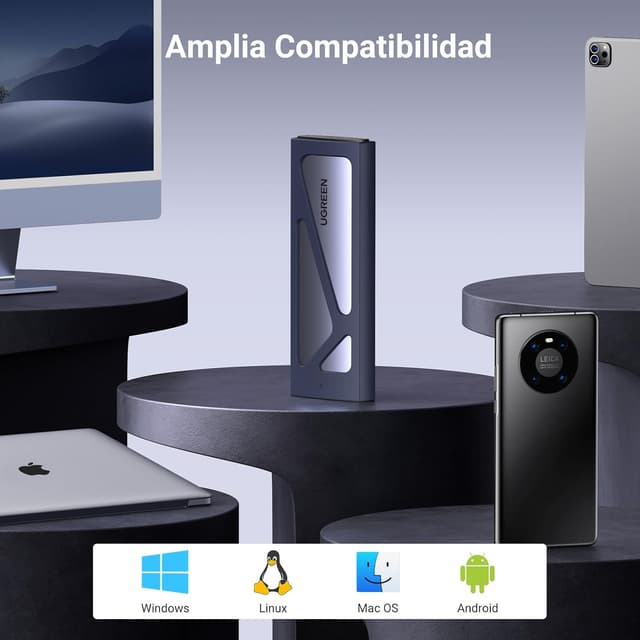 Detalle 2 de UGREEN Case SSD M.2 NVMe 10 Gbps