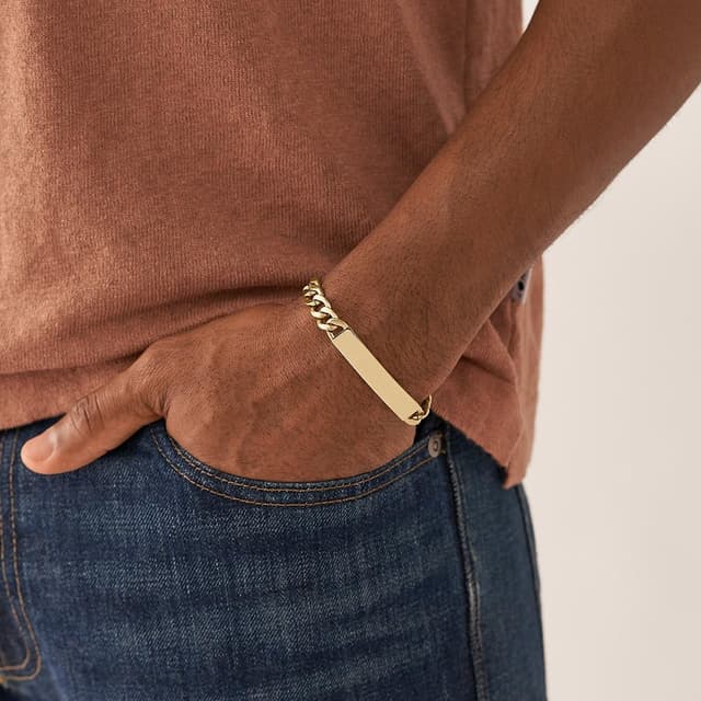 Thumbnail 1 de Fossil Drew bracelet homme acier doré