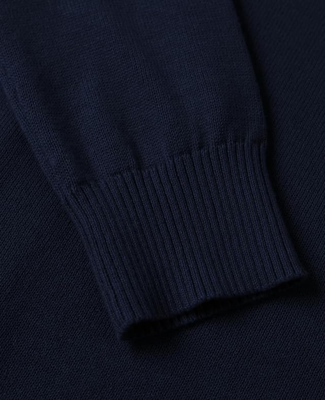 Detalle de QUALFORT Damen Pullover aus 100% Baumwolle – leichter langärmeliger Basic-Strickpullover