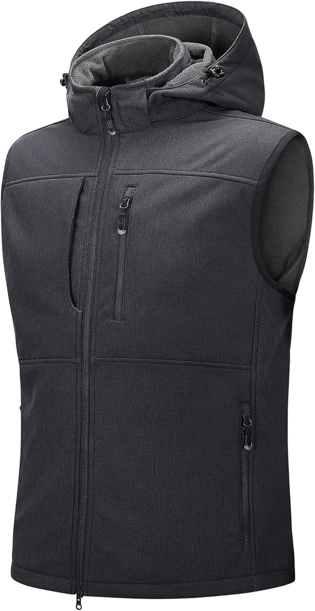 Detalle de 33,000ft Weste Herren Outdoor Softshell Jacke mit Kapuze