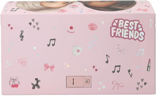 Detalle de Depesche TOPModel My BFF 13724 grande portagioie rosa con codice, suono e specchio