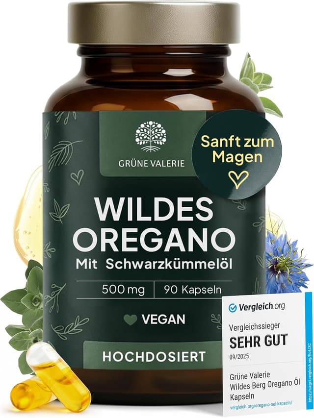 Imagen de Grüne Valerie Oregano Öl Kapseln 90 Stück en OfertitasTOP