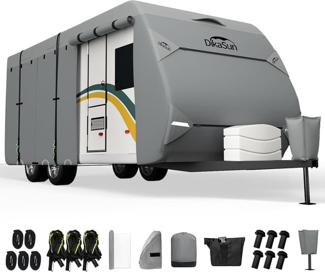 Thumbnail 6 de DikaSun Class C RV Cover (23' ~ 26') — 7-Layer Heavy-Duty Anti-UV Travel Trailer Cover