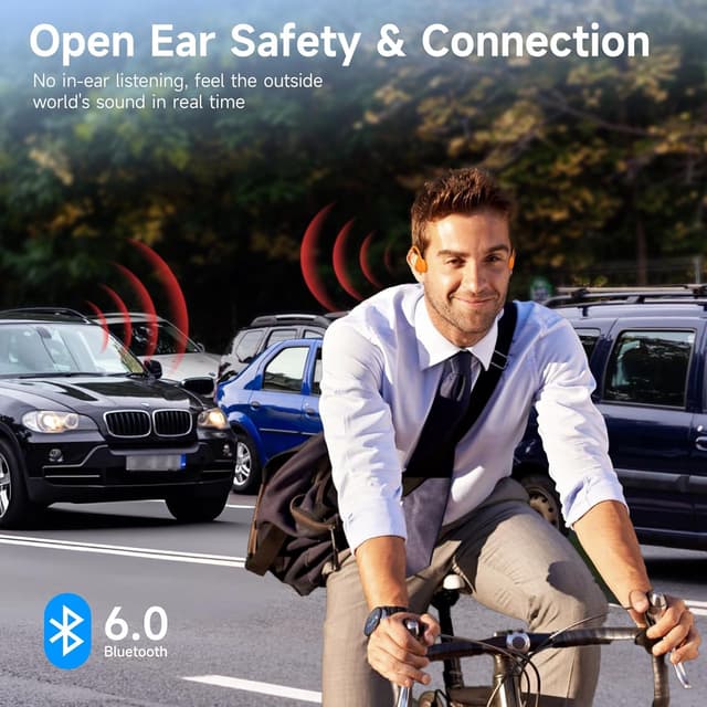 Detalle de LOBKIN Bluetooth bone conduction headphones