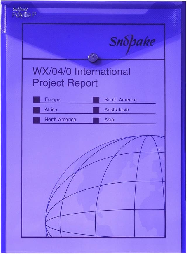 Detalle de Snopake A4 Polyfile P Popper Wallet